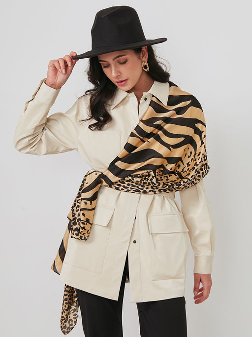 Большой, мягкий, тонкий и очень нежный двусторонний палантин - Tantino фото 5