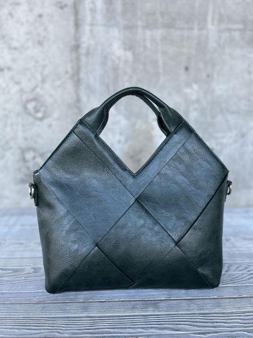 Женская сумка из эко кожи 0025 Темно-Зеленый - Sergio valentini фото 2