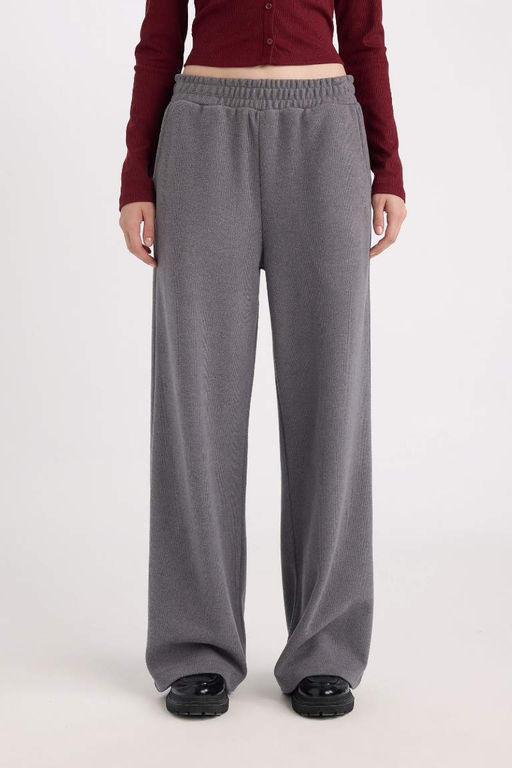 Широкие брюки с широкими карманами и длинными спортивными штанами на шнуровке - Defacto фото 4