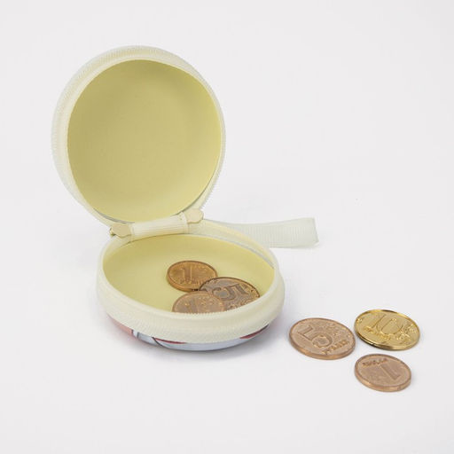 Футляр для монет/наушников на молнии, цвет белый - Simaland фото 3