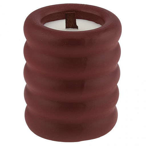 Свеча "Мишель-Бордо" д9,5см, h10см, ароматическая, парафин, золотой, в подсвечнике из гипса, время горения 6 часов (Россия)