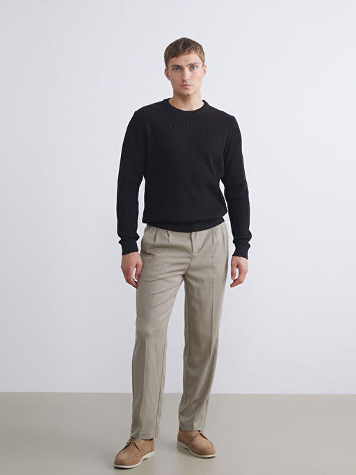 Bisiklet Yaka Erkek Triko Kazak