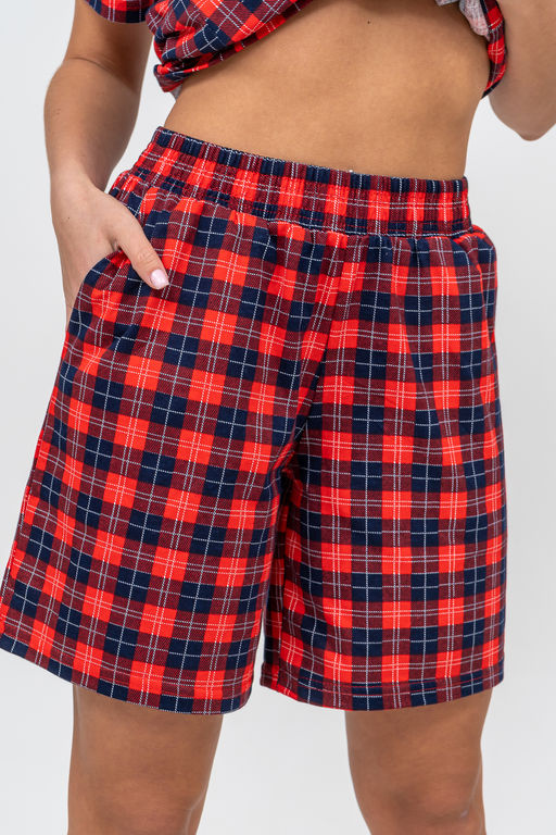 Костюм женский Натали из хлопка в клетку  фото 19