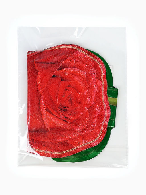 Цена за 2 шт. Воздушный шар фольгированный 18" «Красная роза», набор 5 шт.