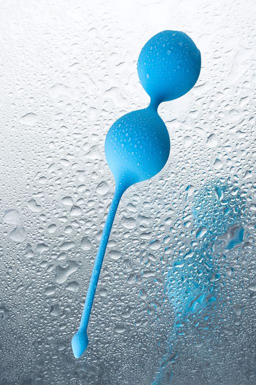 Вагинальные шарики TOYFA A-Toys Trot, силикон, голубой, 19,5 см  фото 12