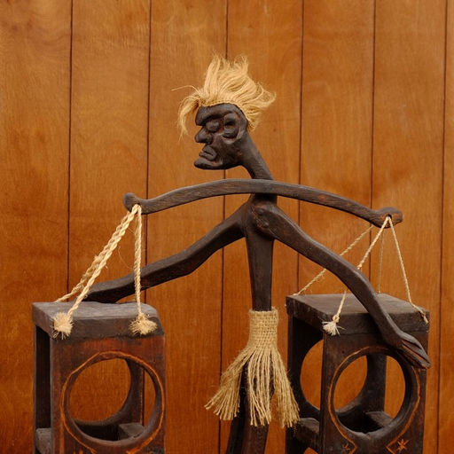 Подставка под бутылки «Абориген с коромыслом», 60×35×12 см