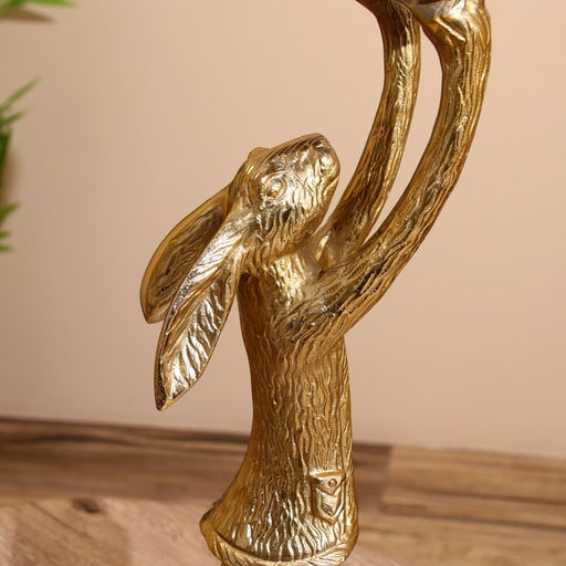 Конфетница Кролик, 24?24?54 см, алюминий