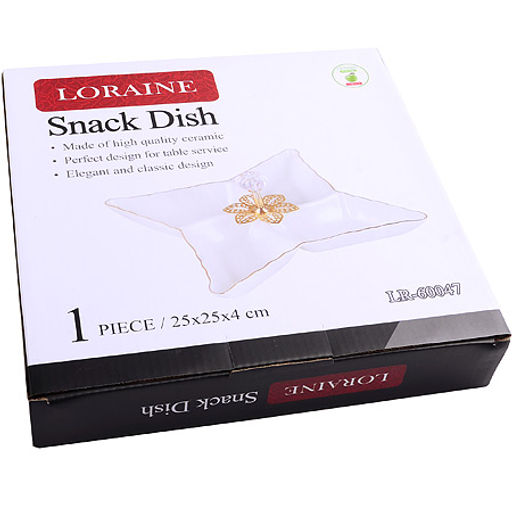 60047 Менажница фарфор 4 секц 24х24х4 LR (х12) - Mayer&boch фото 2