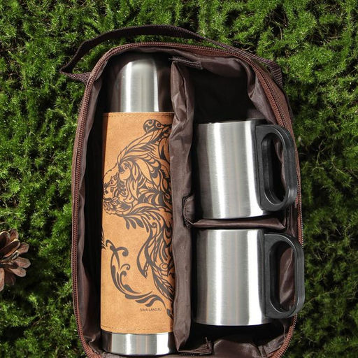 Подарочный набор «Охота - занятие храбрых»: термос 500 мл, кружка 2 шт. × 170 мл