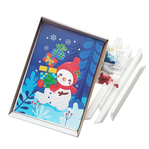 Набор для творчества. Рисунок с пайетками Снеговик