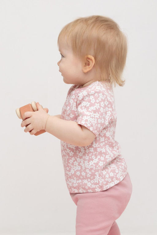 К 301156/бледно-лиловый,цветочки фуфайка яс - Crockid фото 4