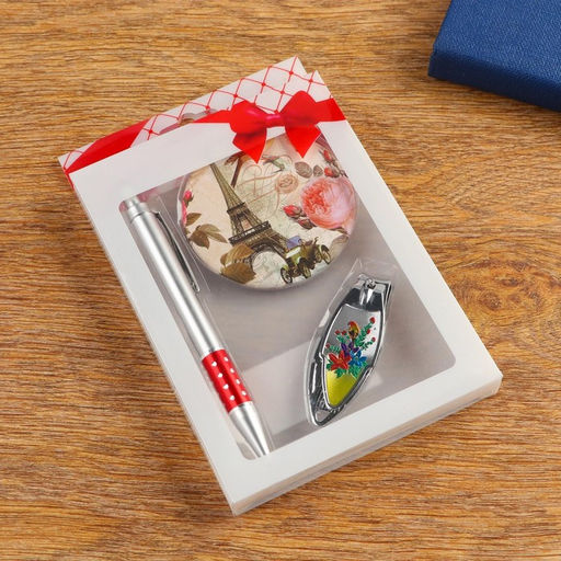 Набор подарочный 3в1 (ручка, зеркало, кусачки) - Simaland фото 8