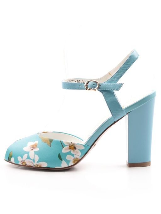 EG21-10 BLUE Босоножки женские (натуральная кожа) - Фабричный китай фото 12