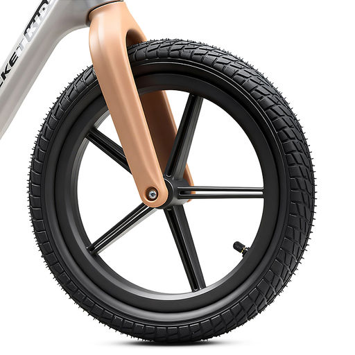 Беговел 14" Rocket, колеса надувные, рама нейлон, цвет серый