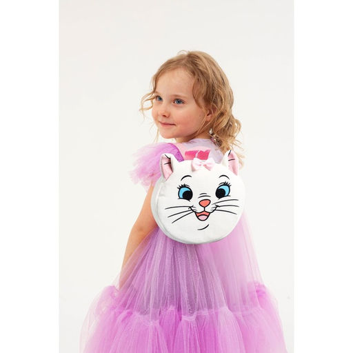 Рюкзак детский для девочки, плюшевый на молнии, 18.5 см ? 5 см ? 22 см Мари, Коты аристократы - Disney фото 5