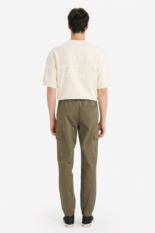 Regular Jogger Kargo Cepli Gabardin Pantolon - Defacto фото 5