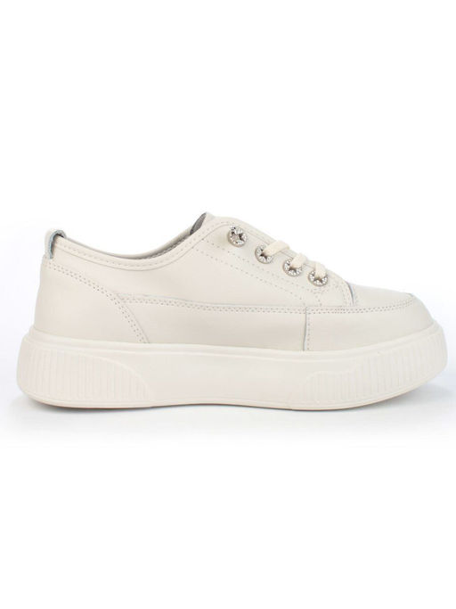 05-SD8-2D BEIGE Кроссовки женские (натуральная кожа) - Фабричный китай фото 11