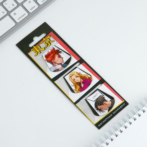 Магнитные закладки 3 шт на подложке Комикс - Artfox фото 2