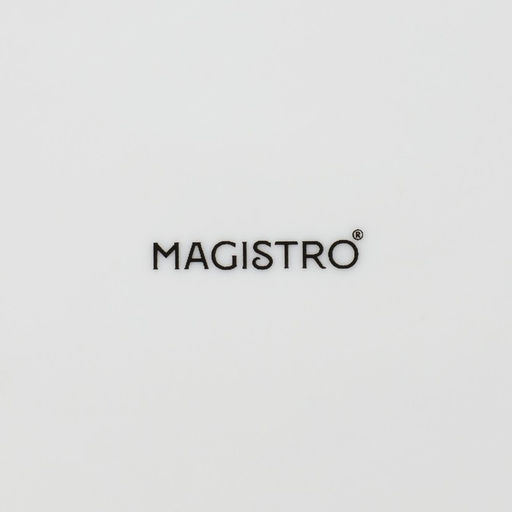 Блюдо фарфоровое для подачи с деревянной ручкой Magistro, d=20 см, цвет белый  фото 8