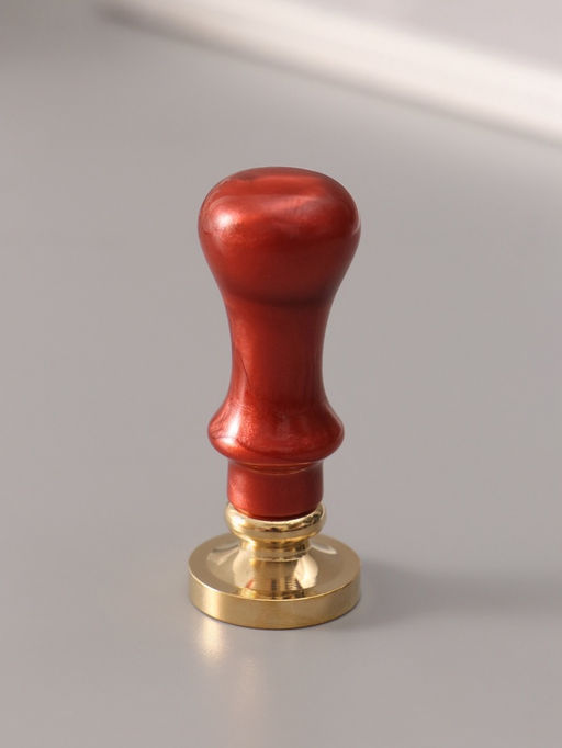 Печать для сургуча с пластиковой ручкой «Классика цифра 1», 2.5×2.5×6.3 см