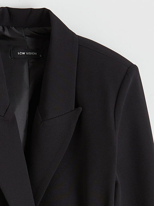 Kruvaze Yaka Kad?n Blazer Ceket