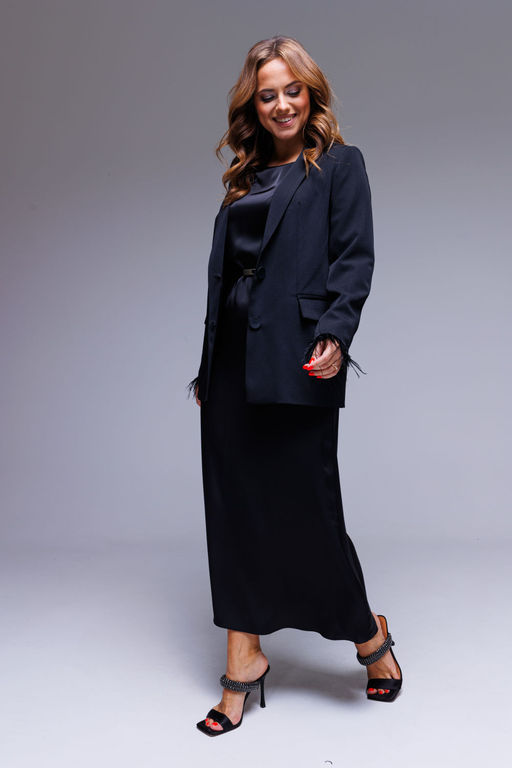 Жакет AURA 1084-176 черный  фото 4