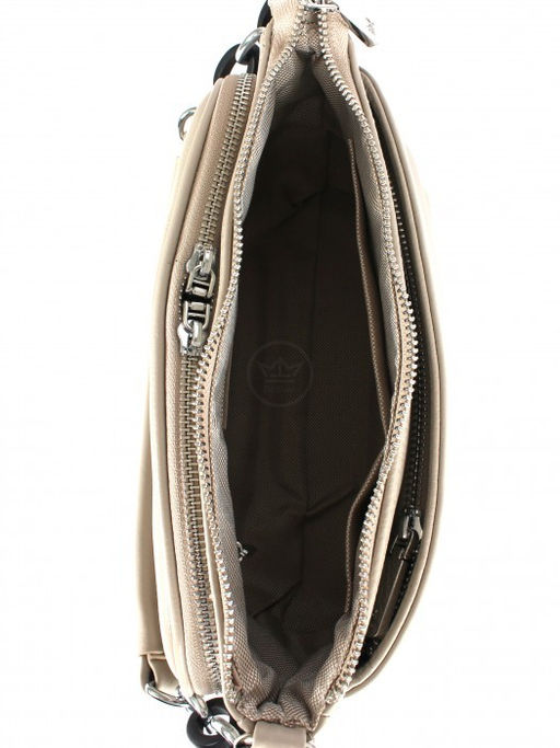 Сумка женская натуральная кожа RM-8011Е, 2отд, плечевой ремень, бежевый SALE 264374 - Adelia фото 3