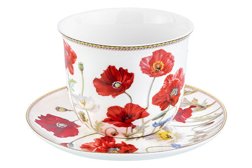 Чайн. пара 2 пр. 450 мл 14*11*8,5 см Маки NEW BONE CHINA - Elan gallery фото 17