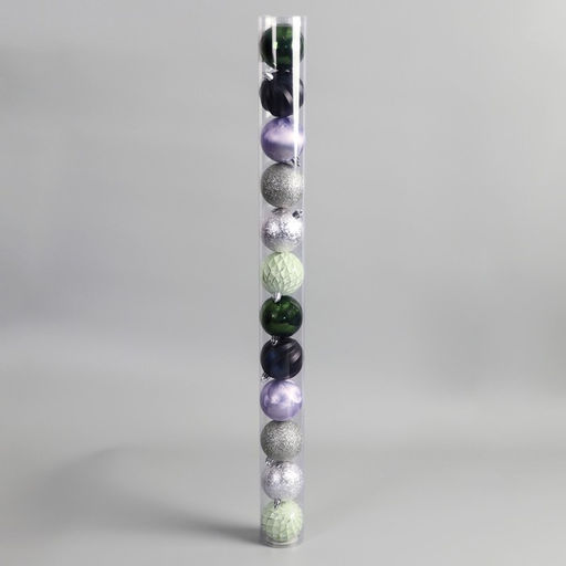 Ёлочные игрушки Исида, шары новогодние, d=6 см, набор 12 шт., МИКС - Зимнее волшебство фото 2