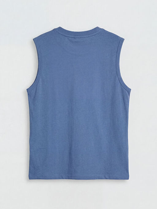 Bisiklet Yaka Bask?l? Erkek ?ocuk Atlet