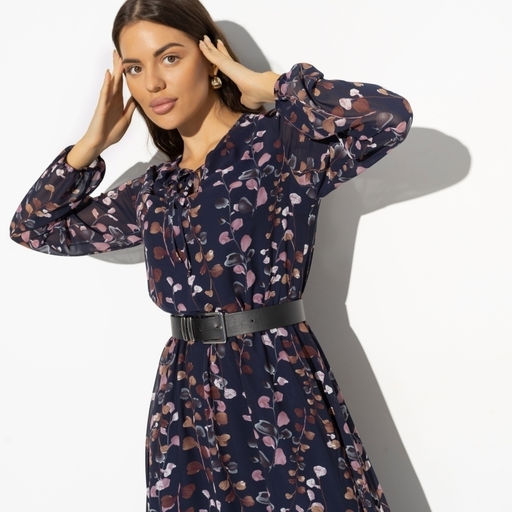 Платье из полупрозрачной ткани на подкладе Летящие мгновения (new) - Charutti фото 3