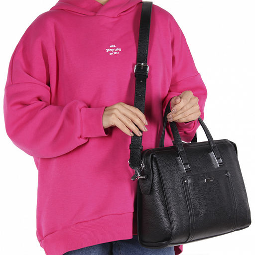 Сумка 593432 black Velina Fabbiana-Safenta