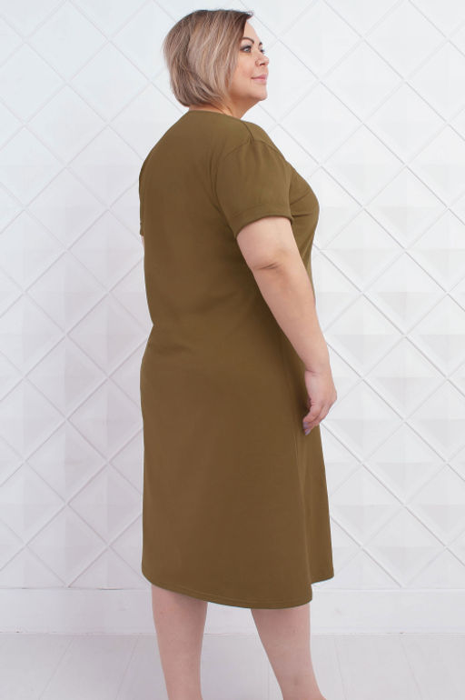 Арт. 4137 Туника женская 50-58 (5 шт) Цвет:хаки - Калинка фото 3