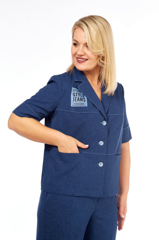 Костюм VILENA 1083-Р синий меланж