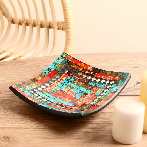 Тарелка декоративная, 20×20×5 см, керамика