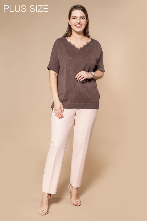 VILATTE / Брюки классического силуэта дудочки со стрелками  фото 4