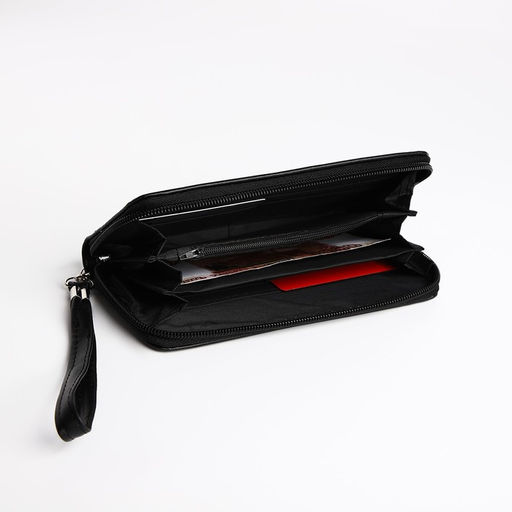 Кошелёк на молнии, цвет чёрный - Simaland фото 4