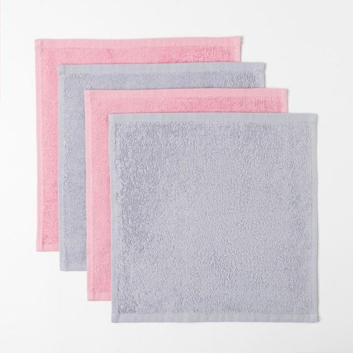 Набор махровых полотенец Happy 30х30 см - 4 шт, 100% хлопок 340 гр/м2 - Этель фото 2