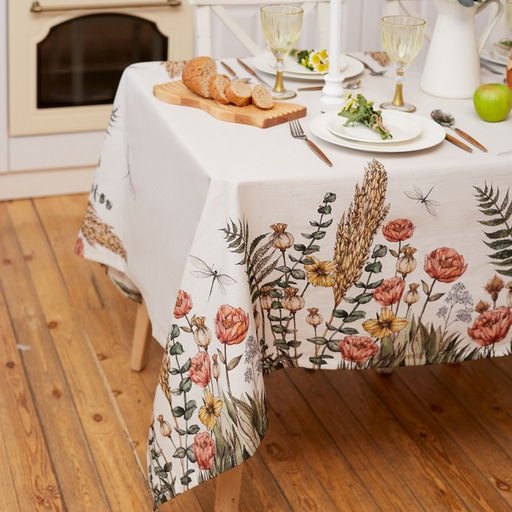 Скатерть «Этель» Kitchen collection, 149×220 см, 100% хлопок, репс 210 г/м²