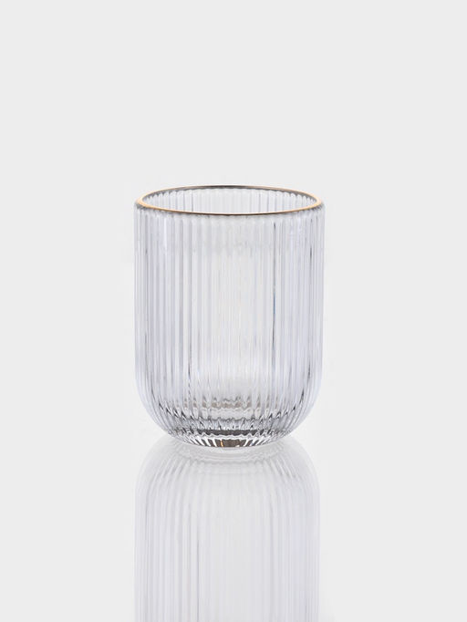 Набор стаканов 6 шт, 260 мл, золотой обод