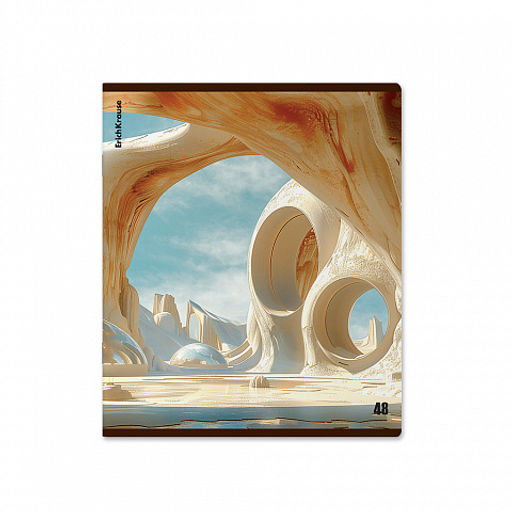 Цена за 5 шт. Тетрадь общая ученическая ErichKrause Dune, 48 листов, матовая ламинация, клетка_MIX-PACK  фото 4