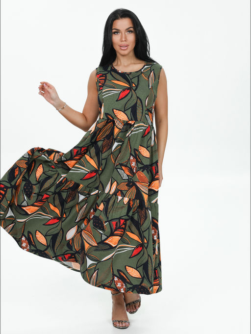 Нежность сарафан женский (хаки) - Lovetex фото 98