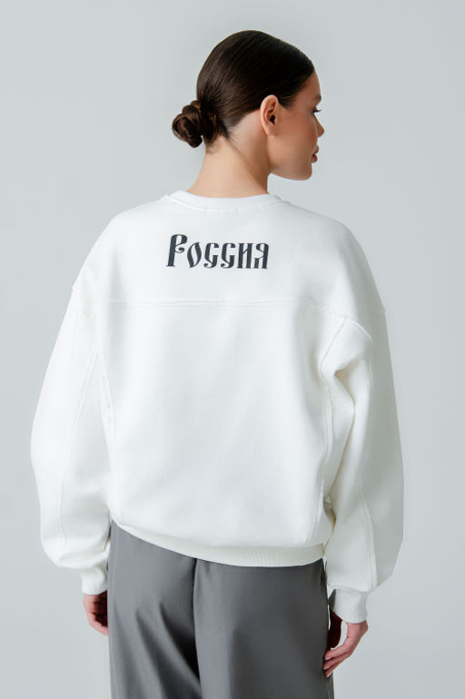 Арт. 151-35 Свитшот женский 44-50 (4 шт) Цвет:молочный - Калинка фото 22