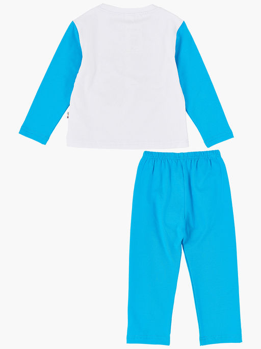 Пижама для мальчика UD 1152 белый/бирюза