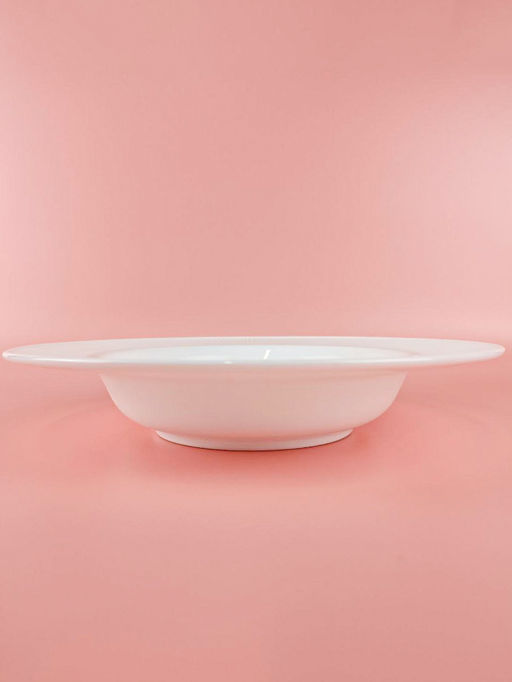 Тарелка суповая Lavenir HoReCa "Stripes" 23,5 см, 9.5" OUSTP-95 WHITE стеклокерамика 106337