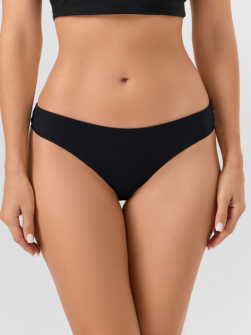 Цена за 2 штуки! Трусы бразилиана женские черные - Mark formelle фото 2