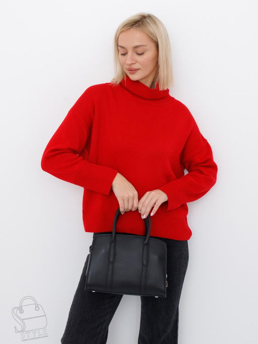 Сумка женская кожаная 8007-2S black Velina Fabbiano-Safenta