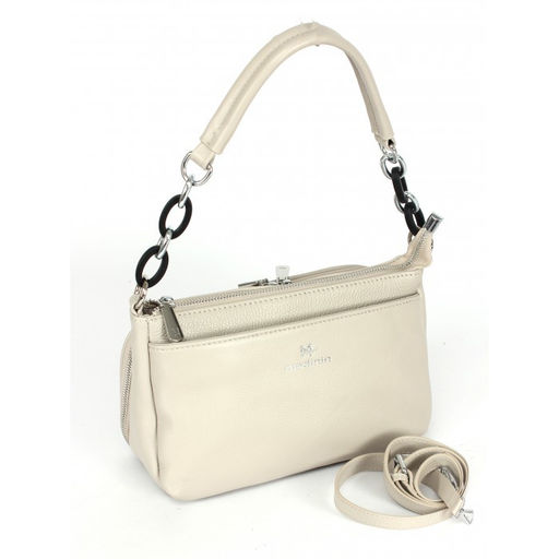 Сумка женская натуральная кожа RM-8011Е, 2отд, плечевой ремень, бежевый SALE 264374 - Adelia фото 5