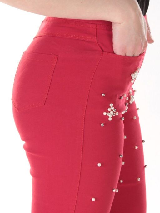 8903 Джеггинсы женские (70% хлопок, 30% стрейч) - Фабричный китай фото 5