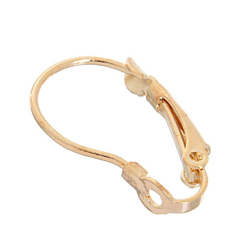 Швензы с французской застёжкой, 19 мм (набор 5 пар), цвет золото - Queen fair фото 2